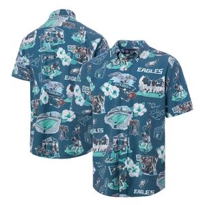 Philadelphia Eagles Reyn Spooner Kelly Green  Scenic Button-Down Shirt